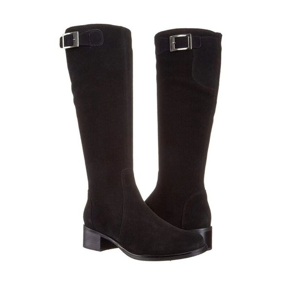 New! La Canadienne Women's Poppie Waterproof Brown Suede Knee High 7.5 M DD293